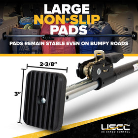 US Cargo Control ratchet handle detail for quick tensioning and easy release