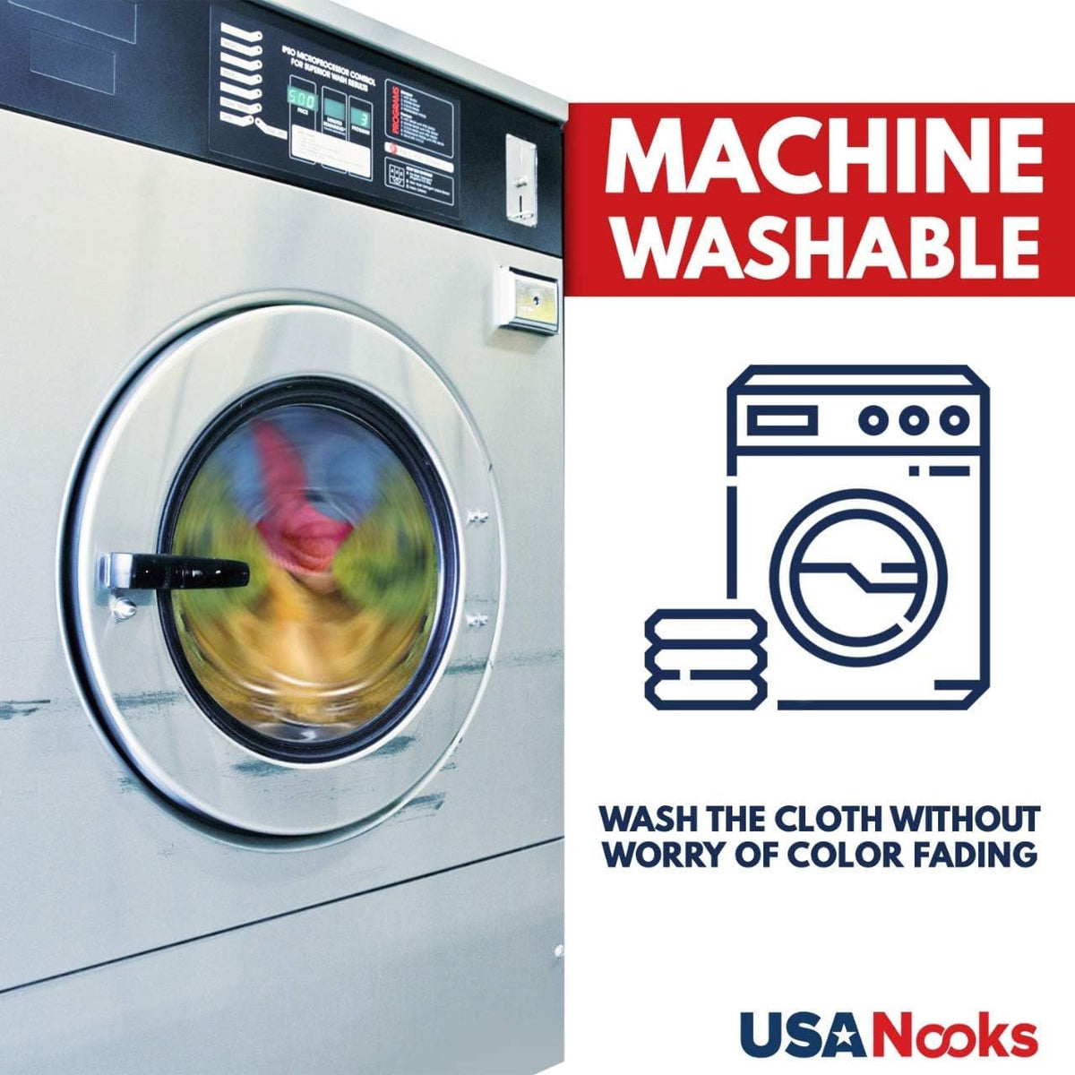 USANOOKS towel wiping kitchen counter showing quick cleanup efficiency