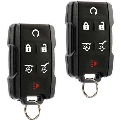 USARemote front view of both key fobs showing OEM layout for easy replacement