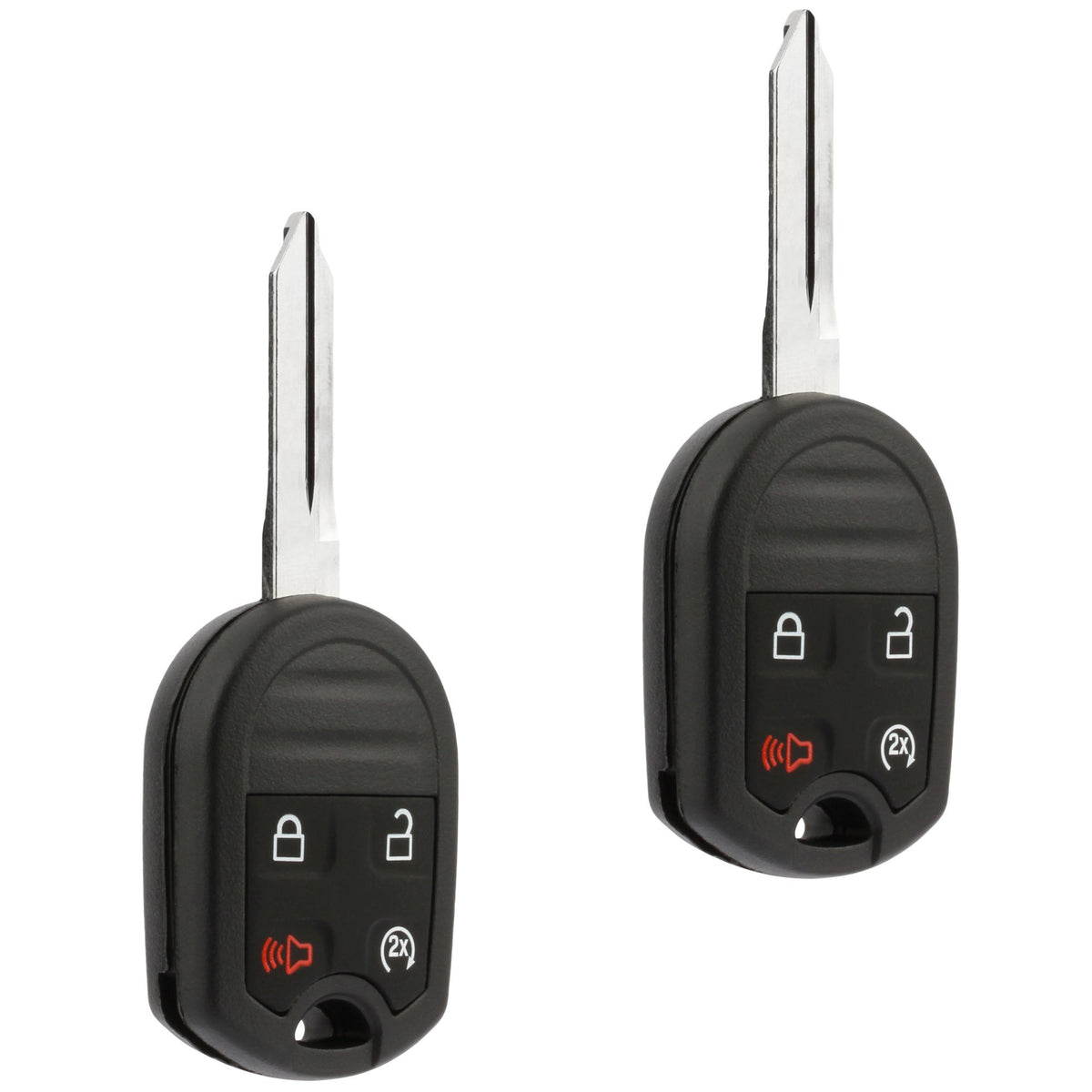 USARemote front view key fob showing four buttons and logo, clear replacement