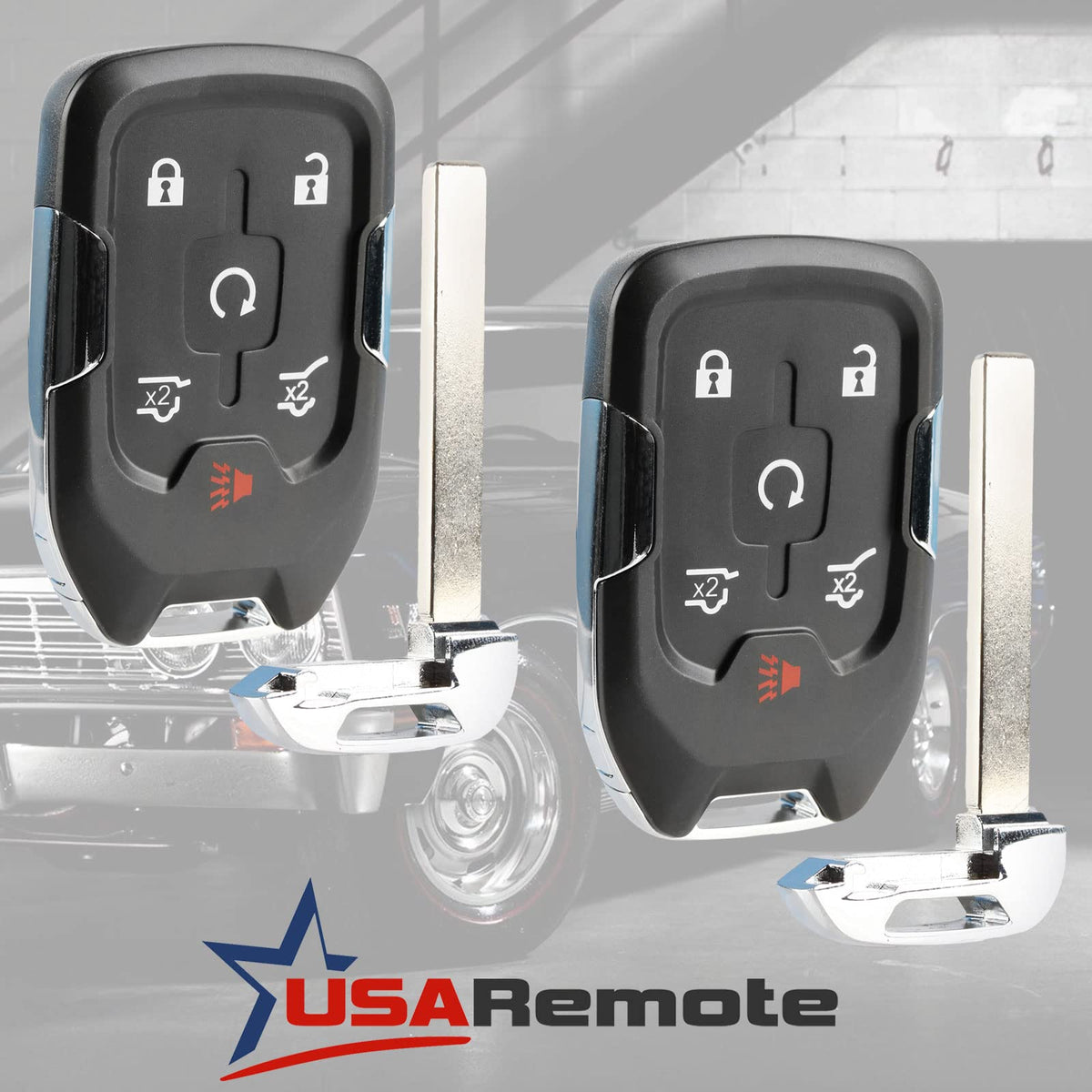 USARemote rear label with part number visible for quick compatibility check