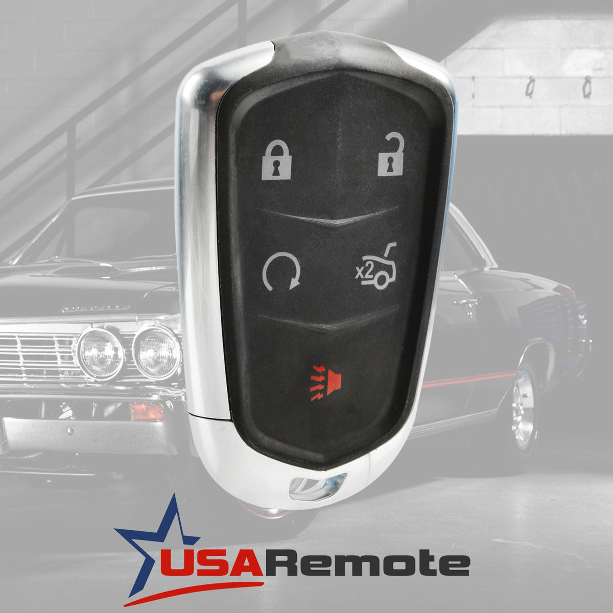 USARemote back label showing part number and clear identification benefit