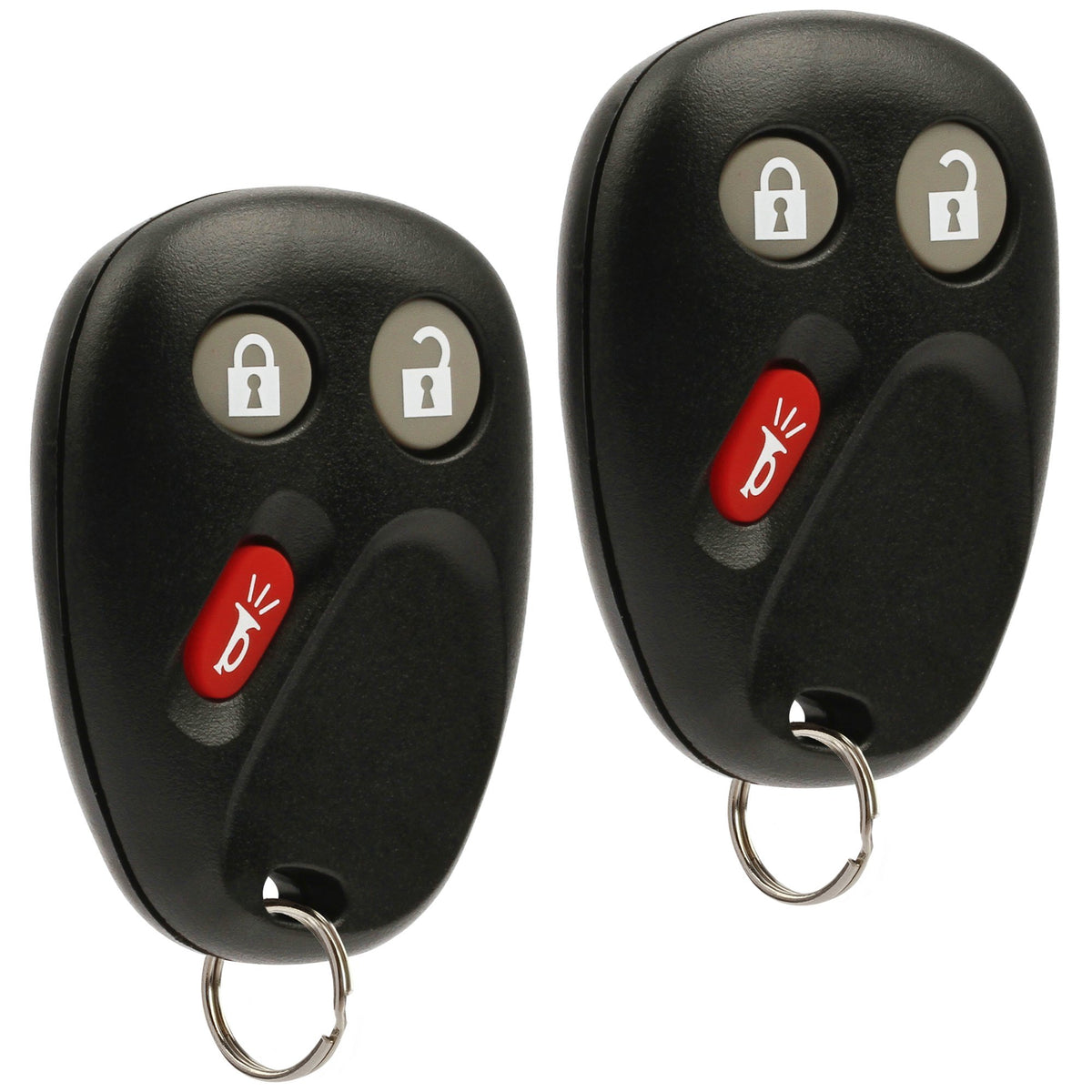 USARemote front view key fob pair showing buttons and quick fit benefit