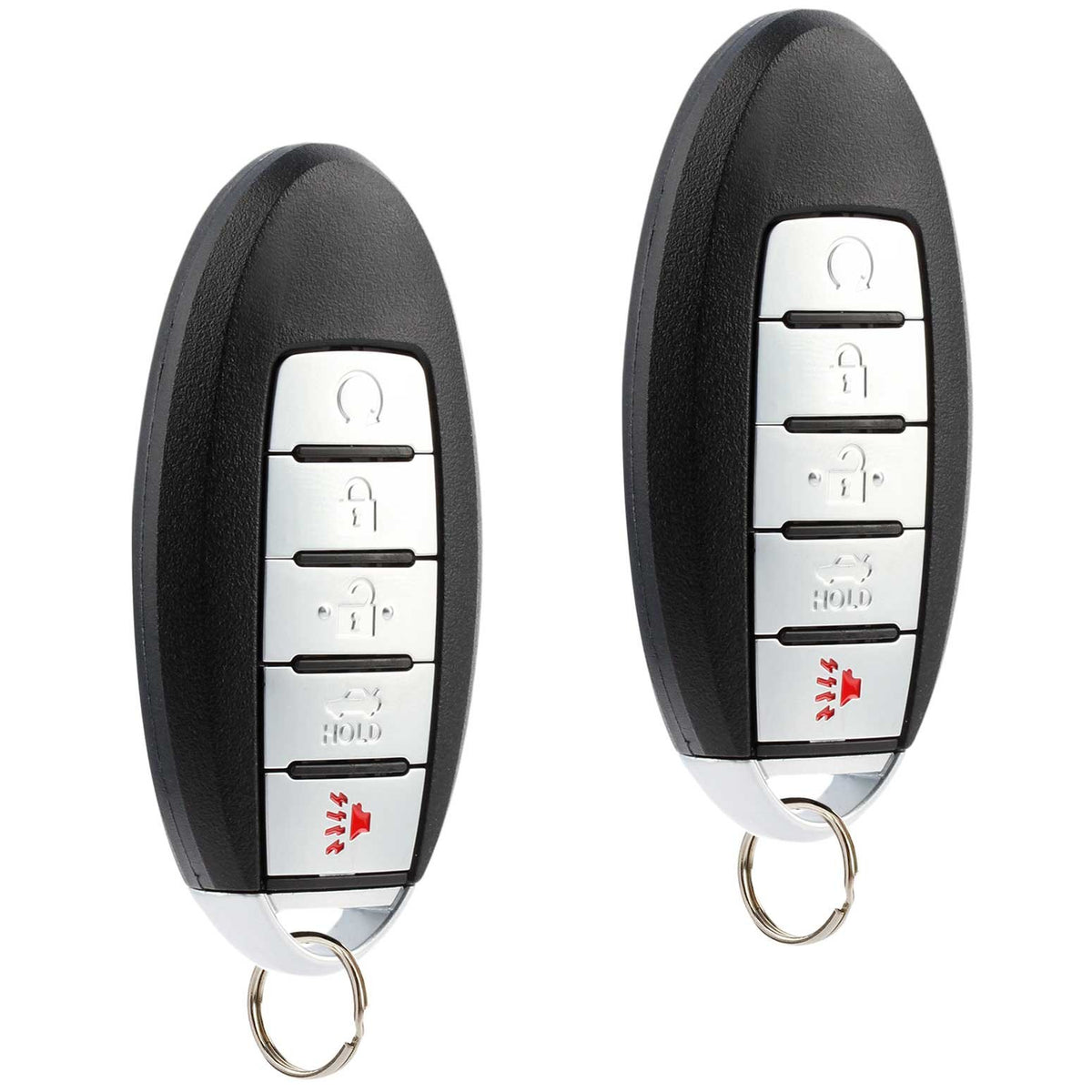 USARemote front view of key fob set showing buttons and neat fit for convenience