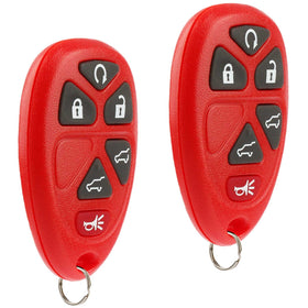 USARemote front view red key fob showing buttons and clear labeling for easy access