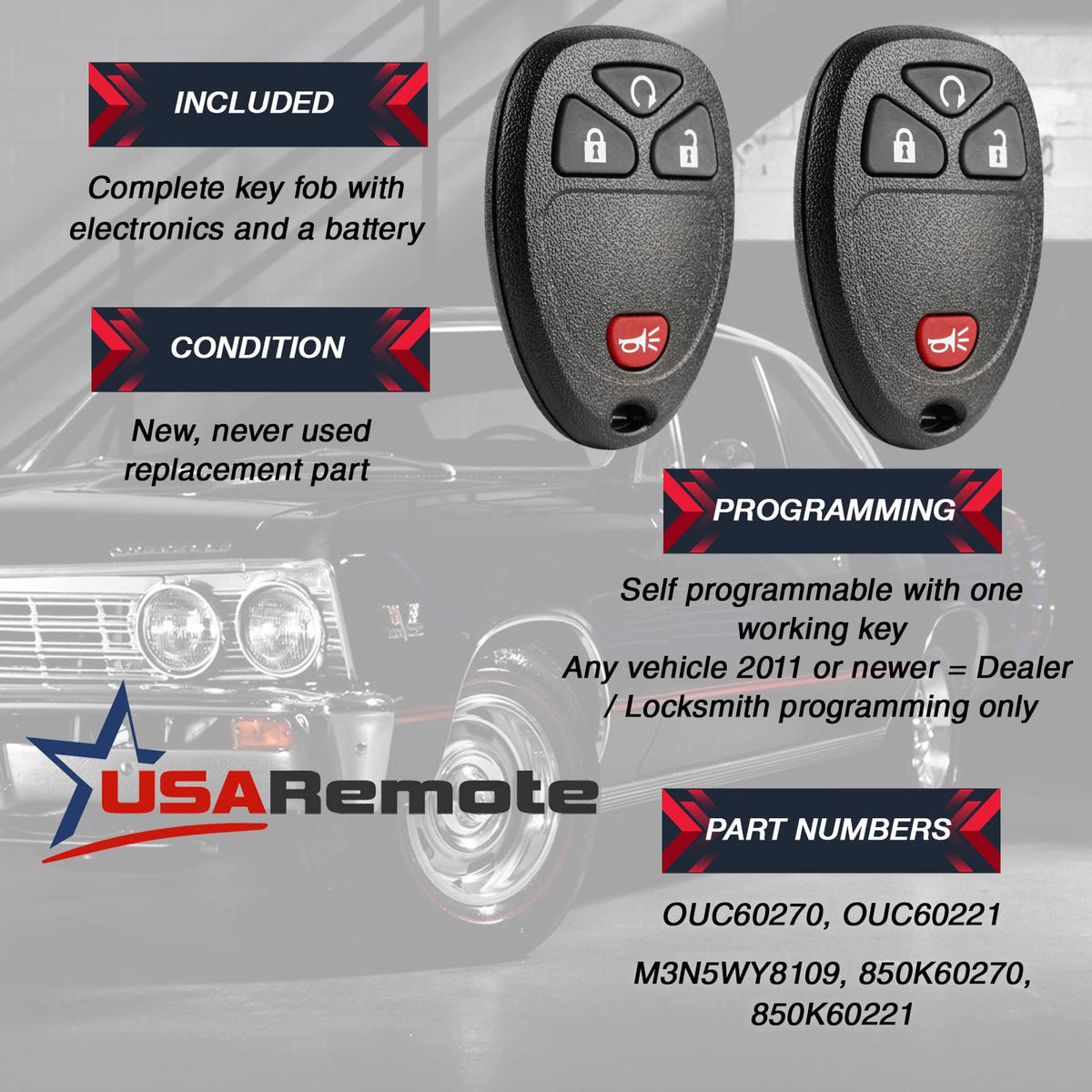 USARemote metal key blade detail demonstrating precise fitment