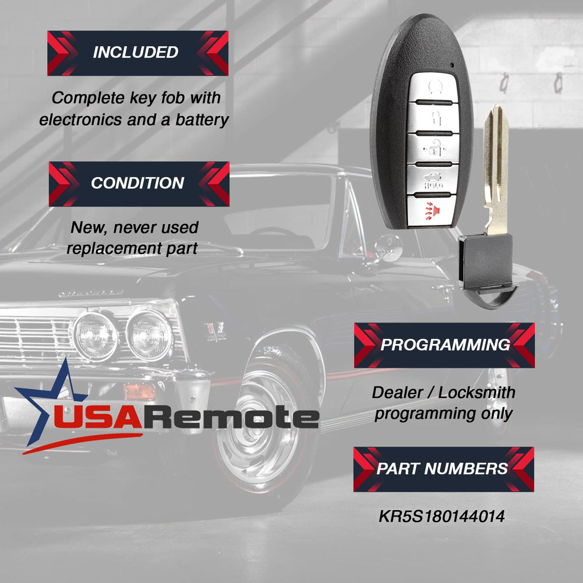 USARemote rear housing opened to show battery compartment for easy replacement