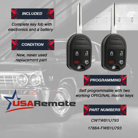 USARemote open back showing battery installed for instant testing
