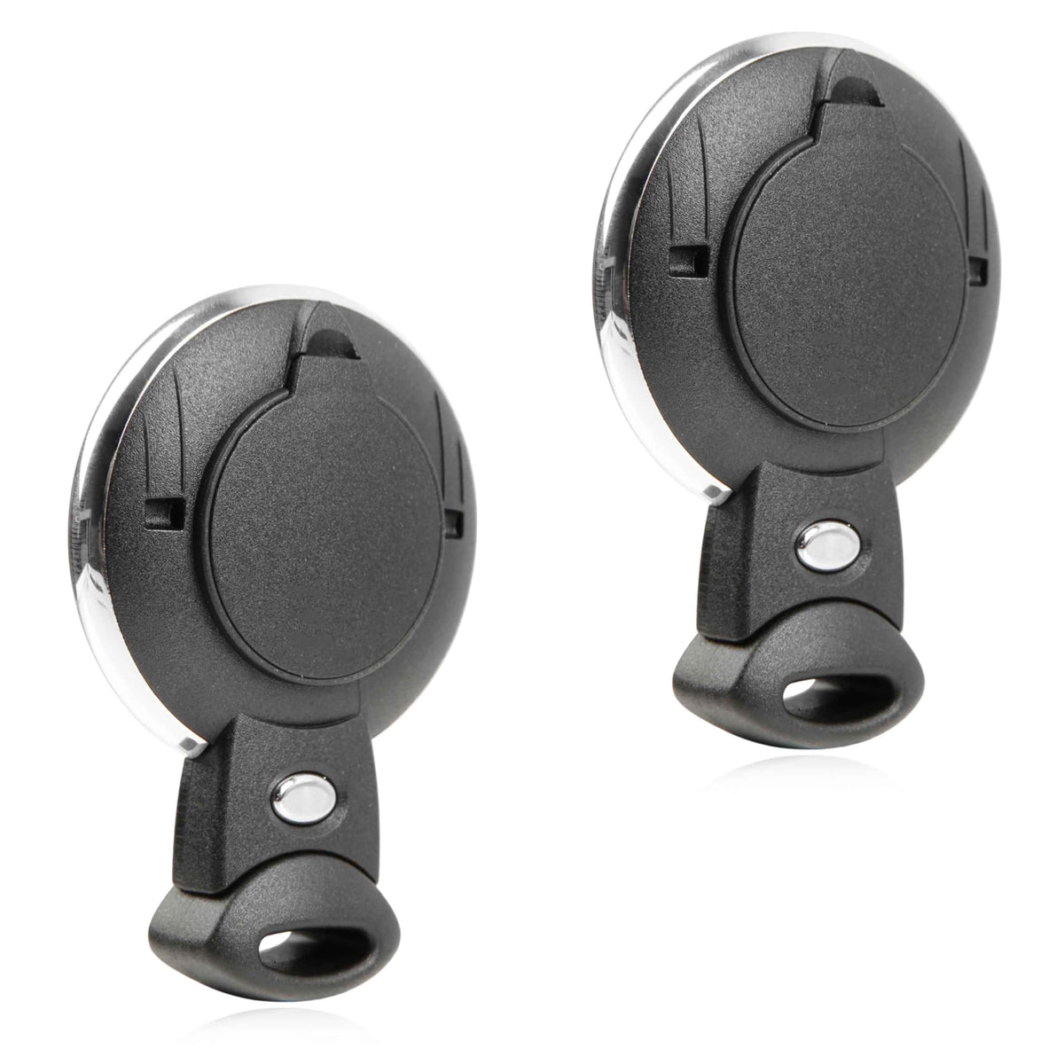 USARemote back view with open battery compartment indicating simple battery replacement