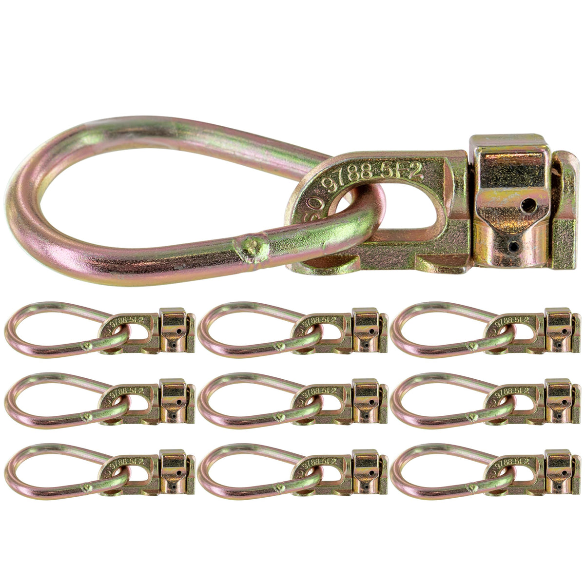 US Cargo Control front view of double stud fitting shows secure design and durable strength