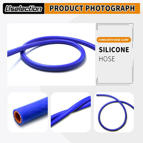 Uselection hose on workbench with tools showing readiness for DIY installation