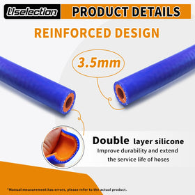 Uselection hose wall thickness close-up showing heavy wall for pressure resistance