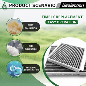 Uselection product labels showing OEM reference numbers, aids fitment verification