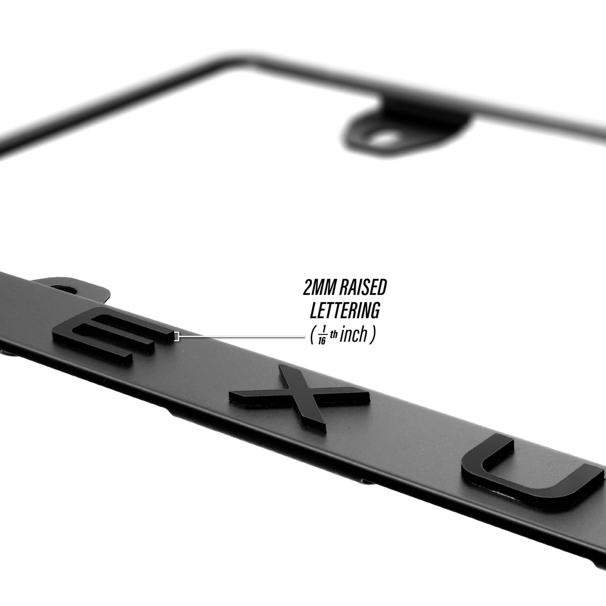 USR frame mounted on Lexus demonstrating clean OEM appearance