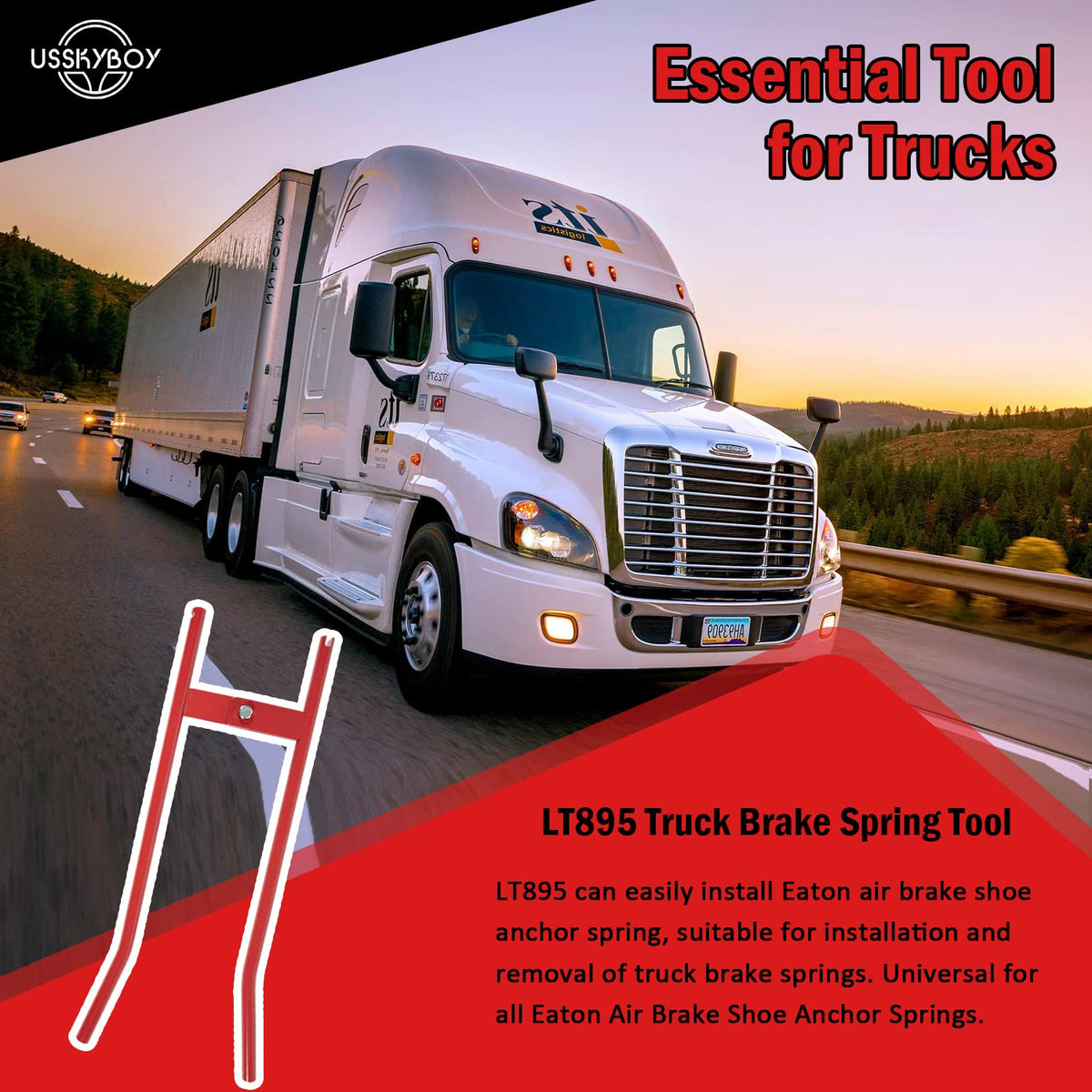 USSKYBOY LT895 beside ruler showing size and portability benefit