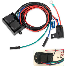 USSKYBOY front view of replacement relay harness showing connectors and fit benefits