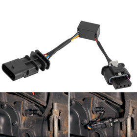 Ussuray harness front view showing plug ends and durable jacket for reliable connection