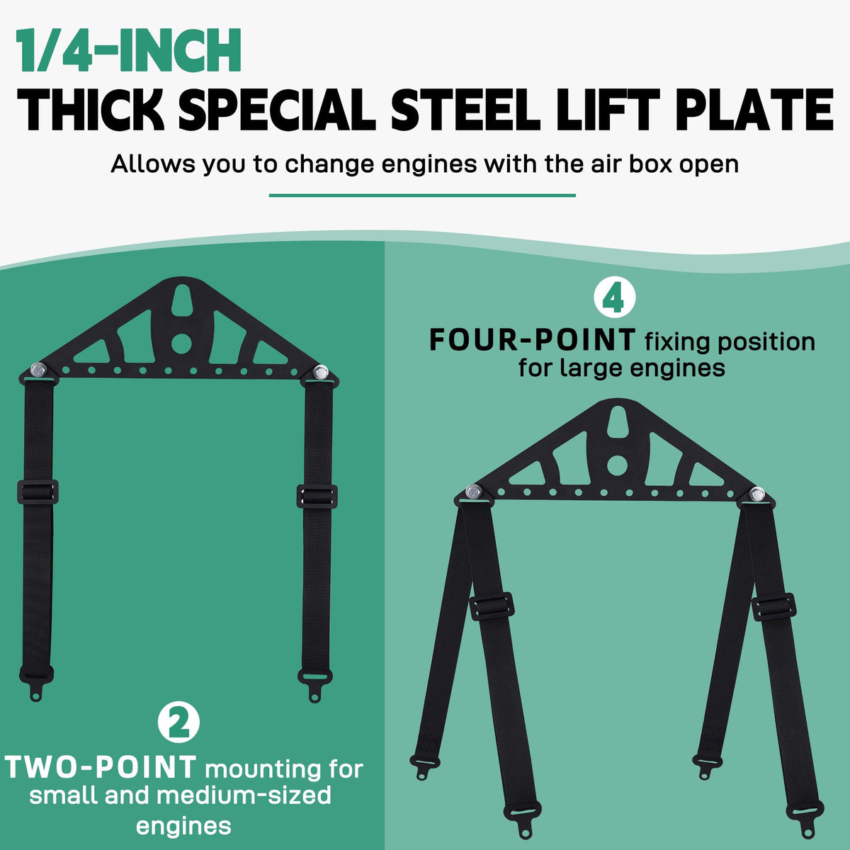 Ustinian two-point assembly in workshop demonstrating quick setup and balance