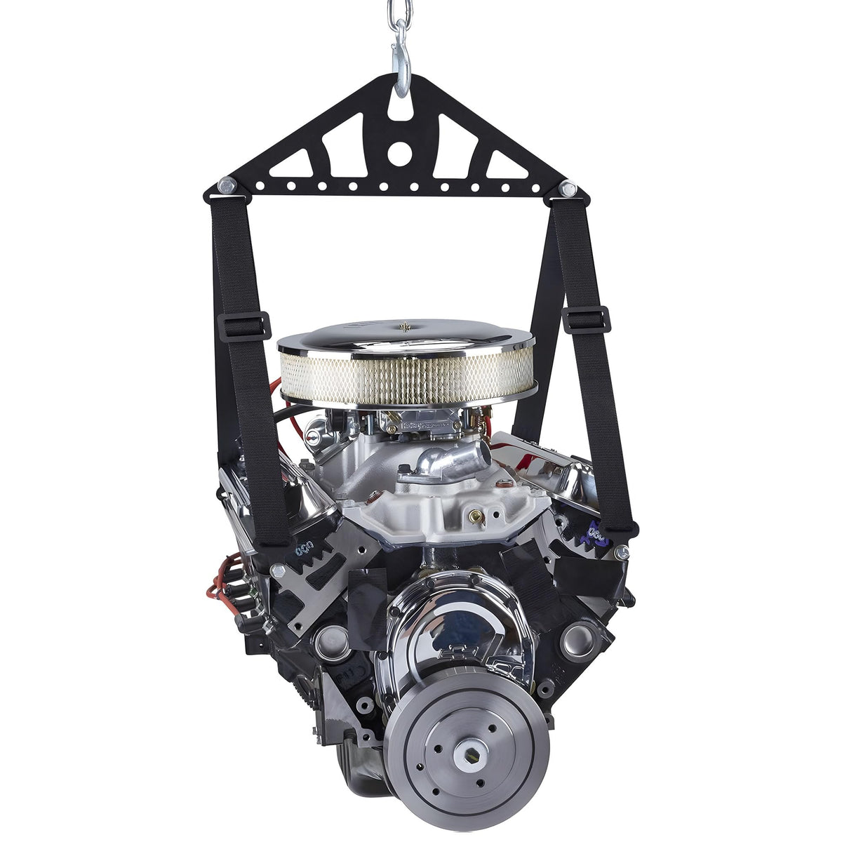 Ustinian front view of complete lift sling kit showing components and benefits