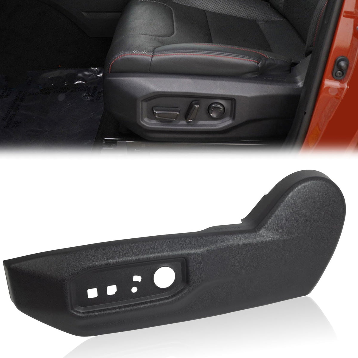 ustintec left side seat trim panel front view showing precise fit