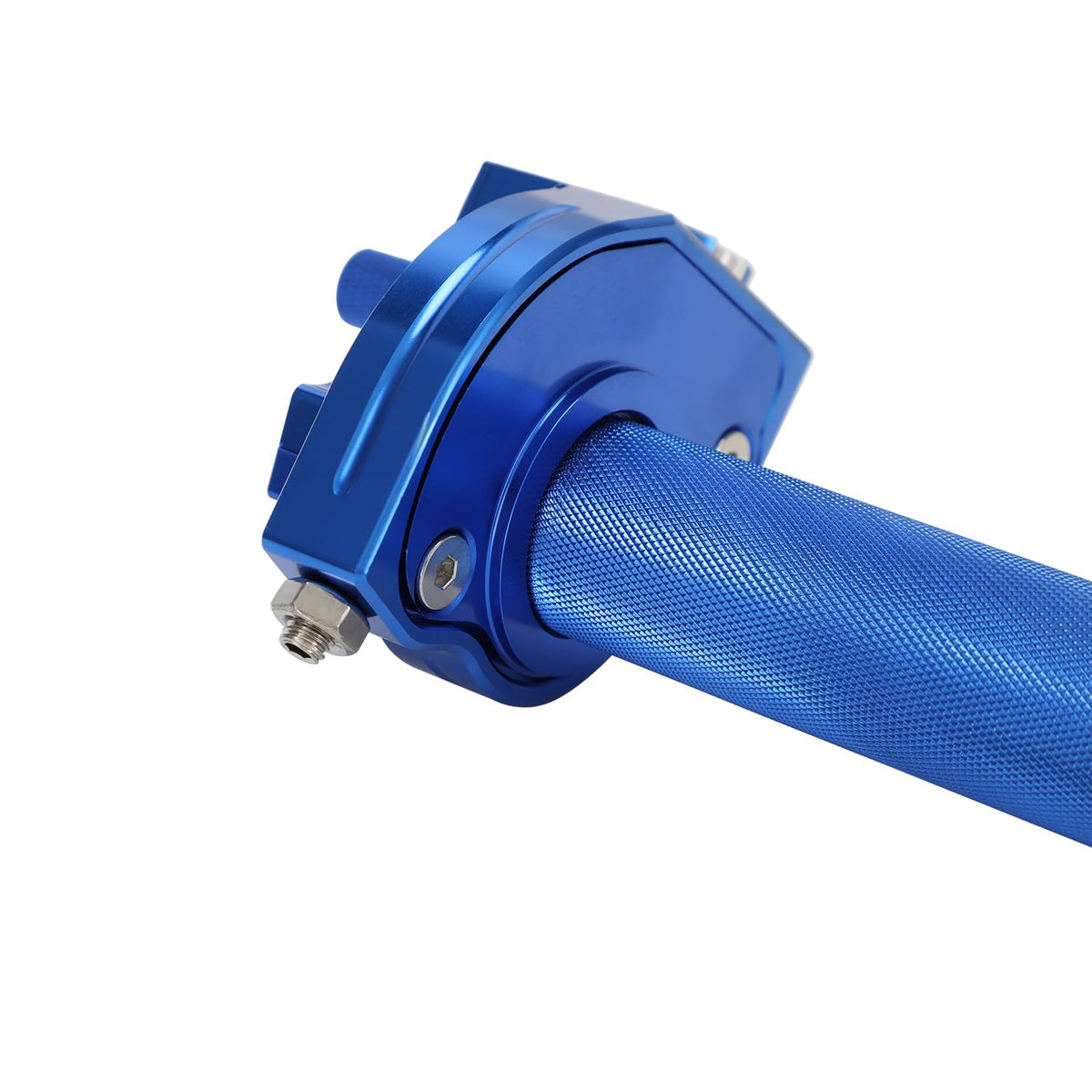 USTPO twist throttle installed on mini dirt bike demonstrating use