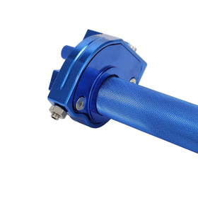 USTPO twist throttle installed on mini dirt bike demonstrating use