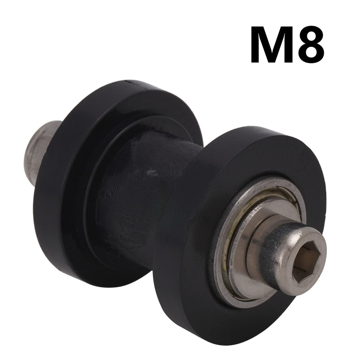 USTPO label and included 8mm and 10mm pulleys showing compatibility options