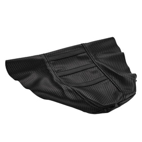 USTPO seat cover on rider on trail showing real-world durability benefit