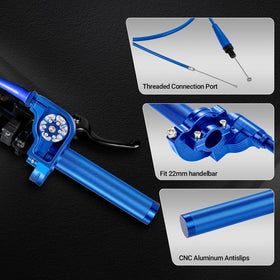 USTPO throttle cable attached with end fitting for reliable pull