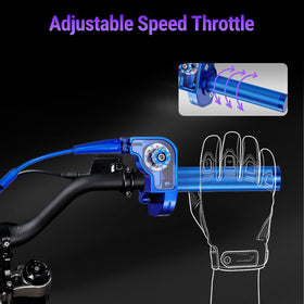 USTPO side view showing adjustable clamp for precise handlebar mounting