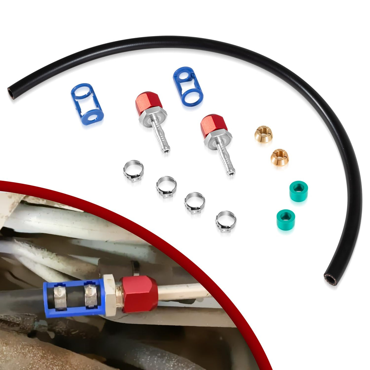 usvehj front packaging showing kit contents for quick repair