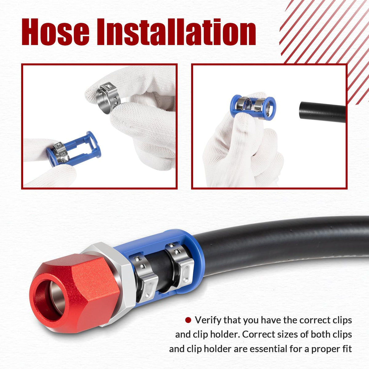 usvehj assembled splice on 3/8" line showing leak-resistant connection