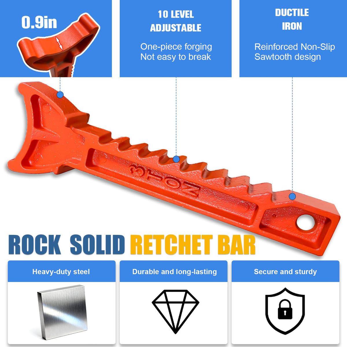 USYATO base and double crossbars close-up offering increased lateral stability