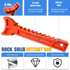 USYATO base and double crossbars close-up offering increased lateral stability