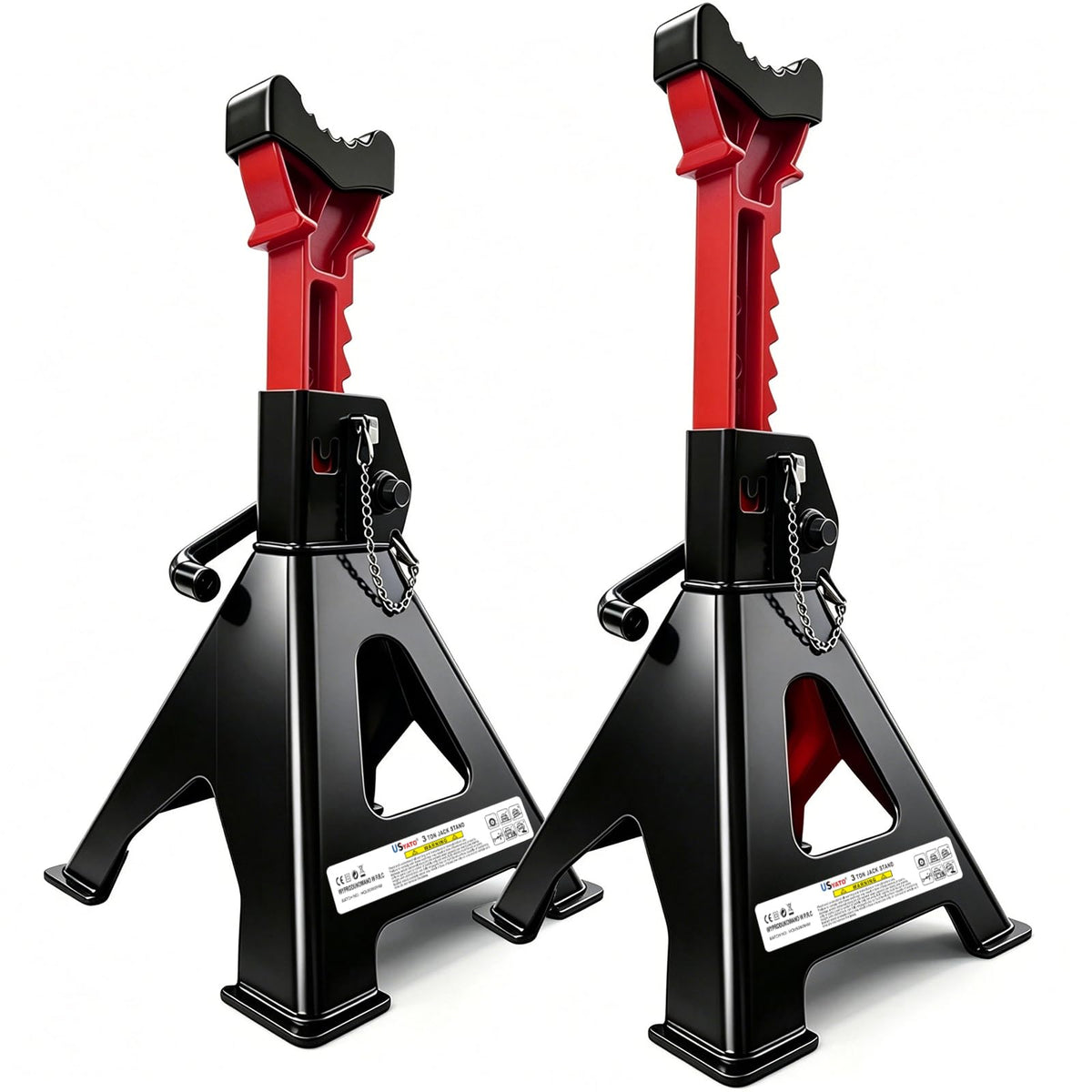 USYATO front view of paired stands showing stability and capacity