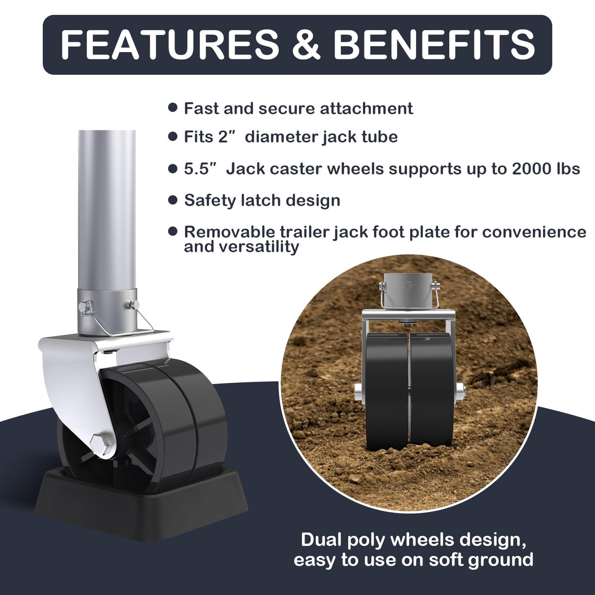 USYATO wheel with safety pin installed demonstrates tool-free quick fit