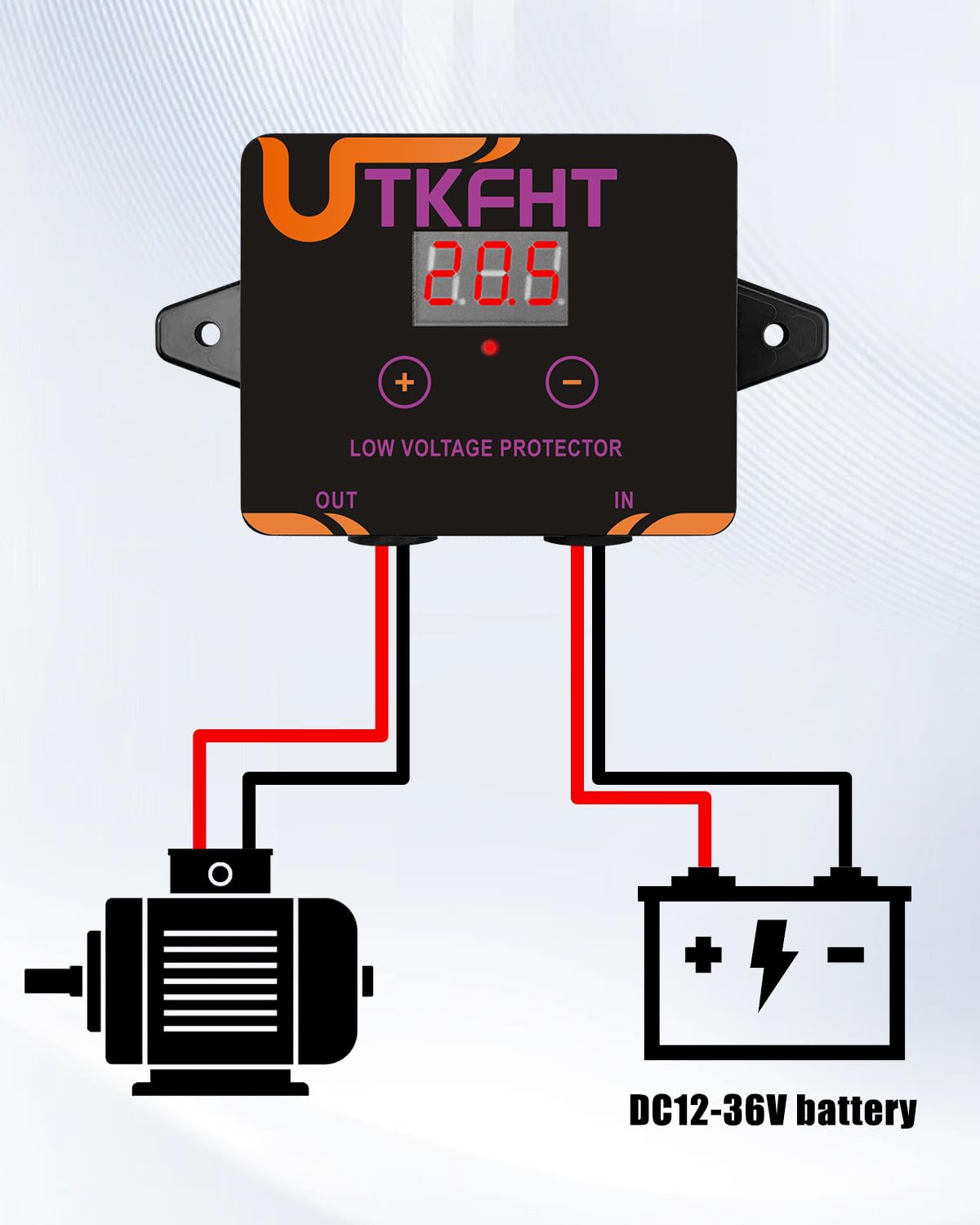 UTKFHT label and specifications sticker for quick technical reference