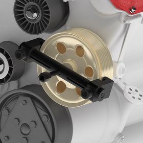 UTMALL jaws opened to 165mm demonstrating capacity for larger pulleys benefit