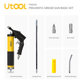 UTOOL close-up of iron die-cast head highlighting seals and 6000 psi durability benefit