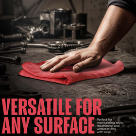 Utopia Towels in garage setting cleaning tools for durable use