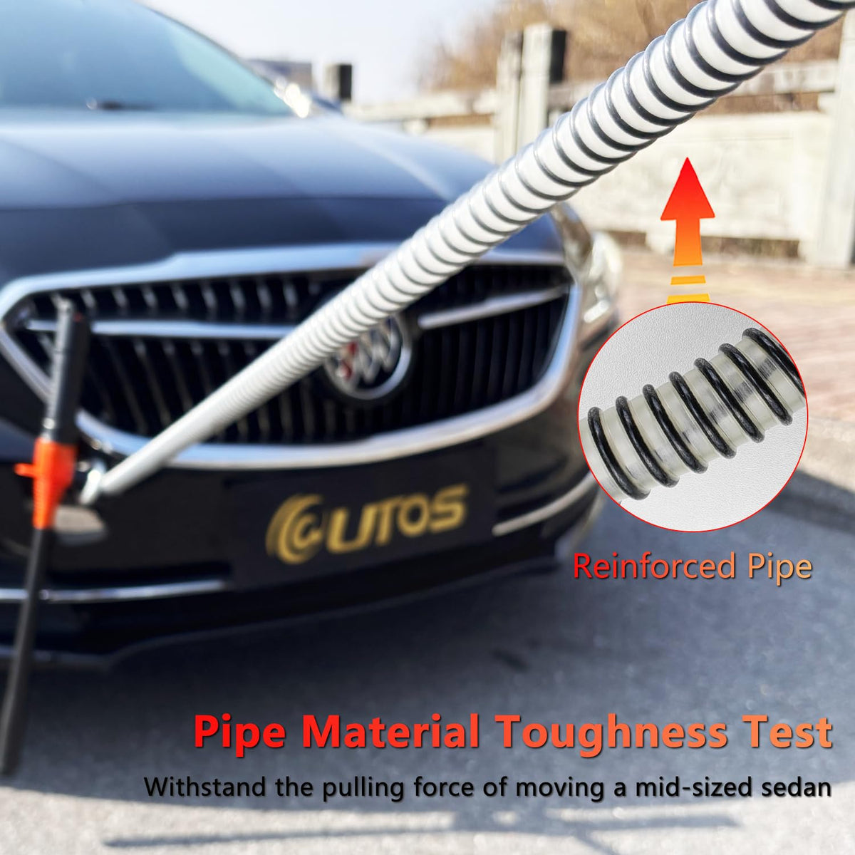 @utos closeup of automatic sensing port for fast overflow protection