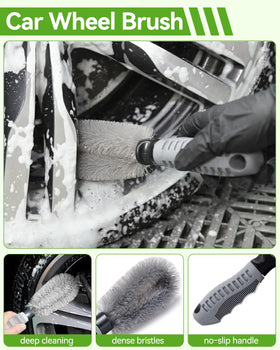 @utos detailing brush cleaning trim and seams for precise spot cleaning