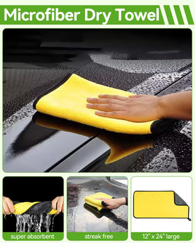 @utos brush in use on an SUV roof showing safe high-area cleaning