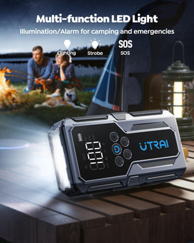UTRAI JS-9 emergency light modes illuminated for visibility and emergency signaling