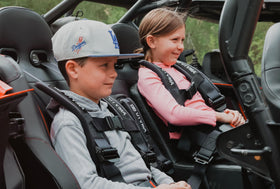 UTVMA cushion installed in UTV seat demonstrating universal fit