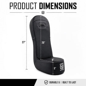UTVMA bump seat shown in trail lifestyle setting emphasizing comfort on rough terrain
