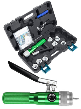 UTZIKO hydraulic swager front view showing compact body and controls for easy operation