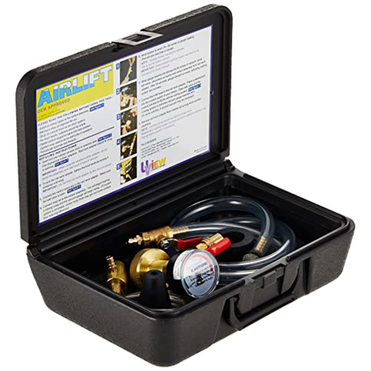 UView 550000 in use on engine bay demonstrating fast purge and refill benefit