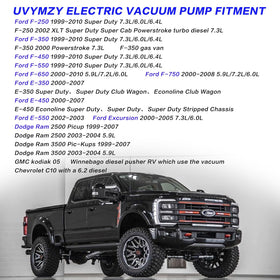UVYMZY pump with included brackets and grommets for secure mounting