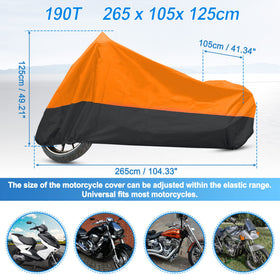 uxcell elastic hem fitted around bike base for snug protection